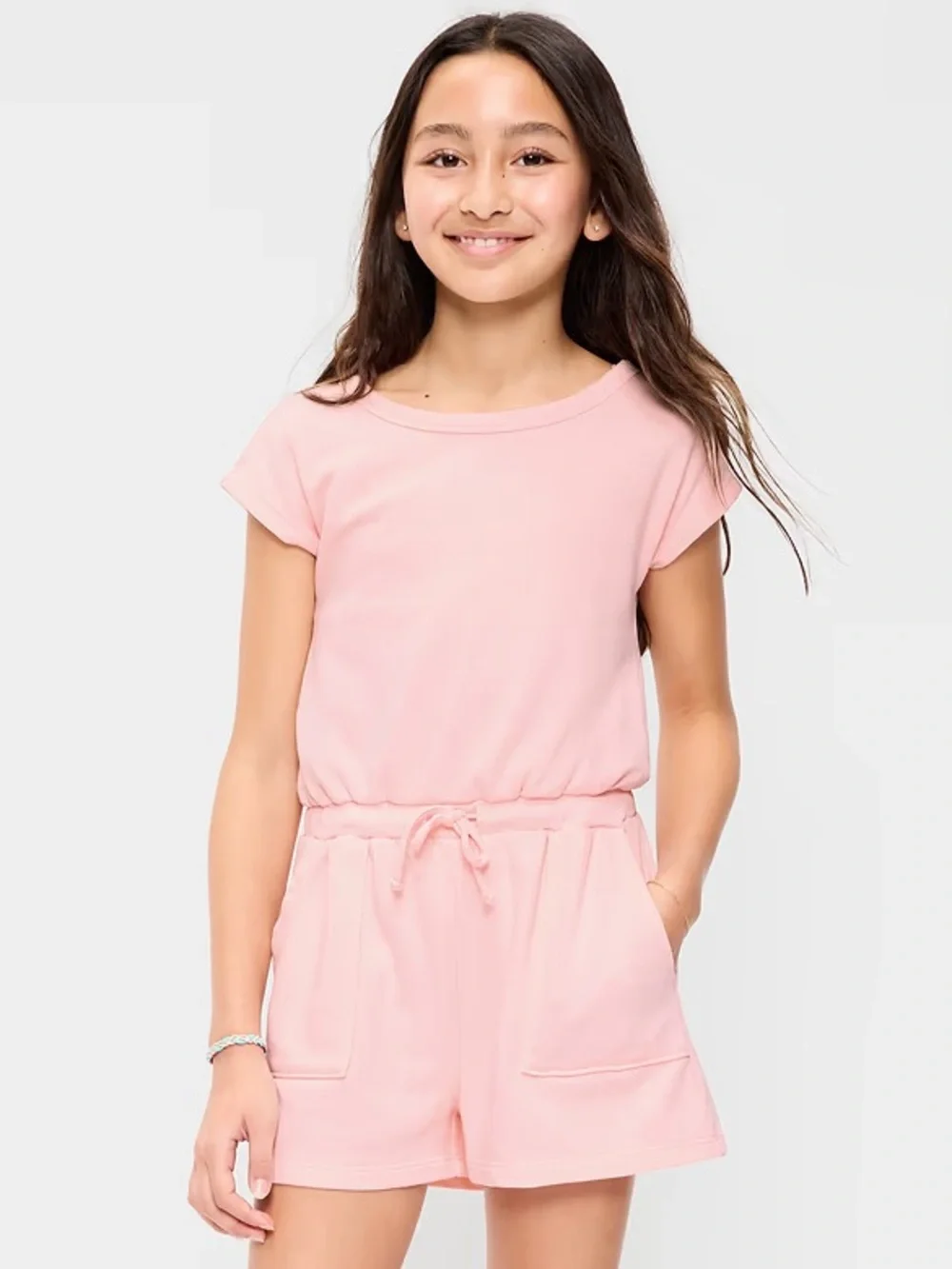 Girls French Terry Utility Romper 3pc Set- NWT